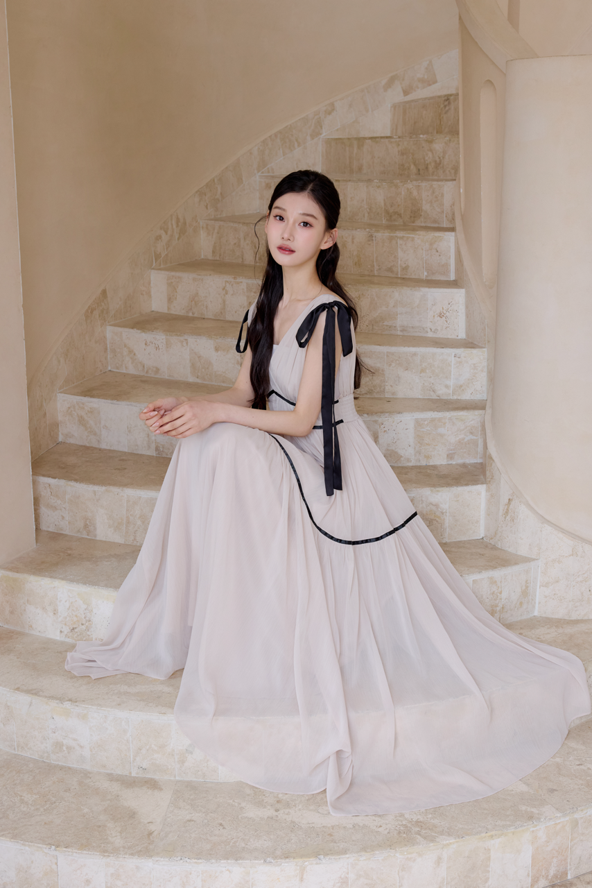 ショルダーリボンシフォンワンピース – poláura OFFICIAL ONLINE STORE