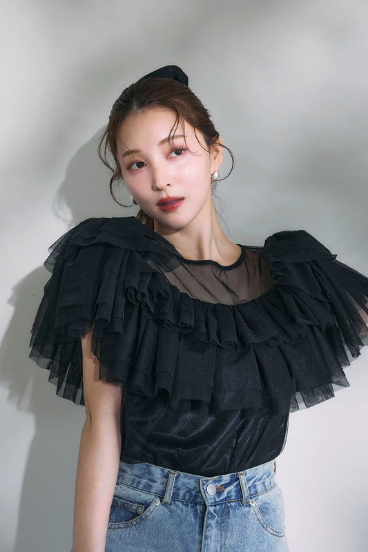 モデル身長:160cm サイズ:FREE カラー:black