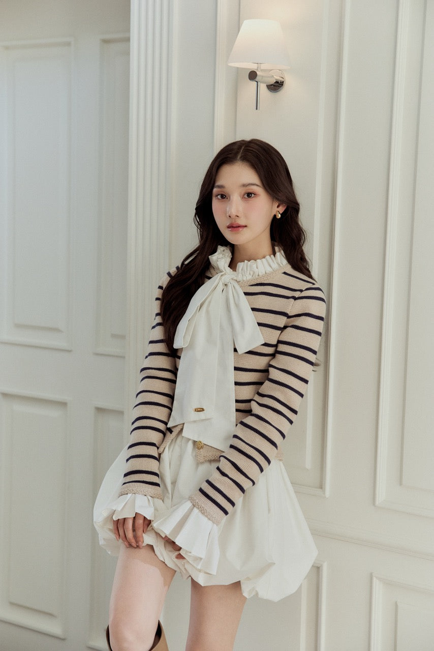 polaura プリーツリボン2WAYブラウス プリーツリボン2WAYブラウス – poláura OFFICIAL ONLINE STORE