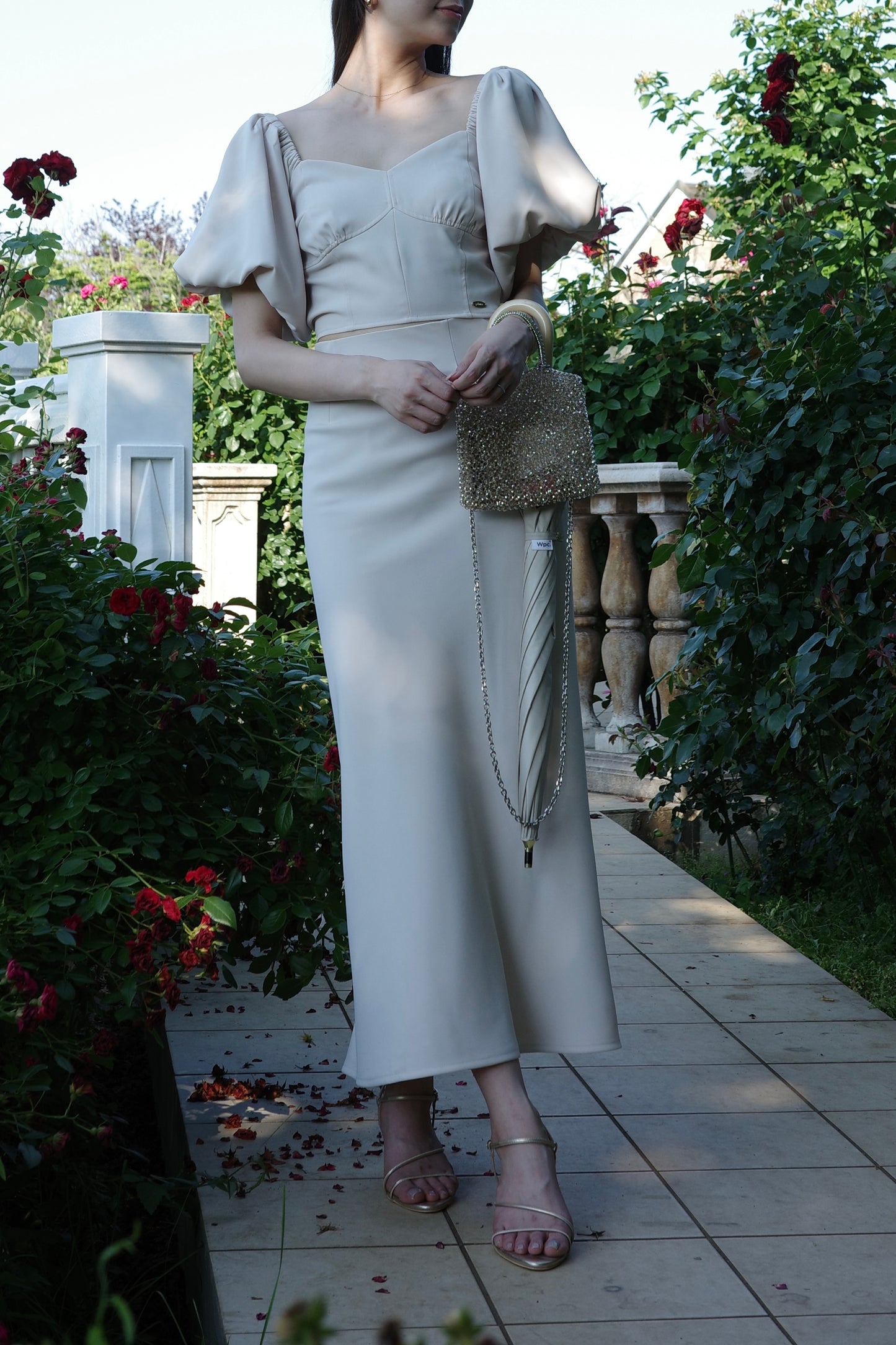 モデル身長:171cm サイズ:FREE カラー:ivory