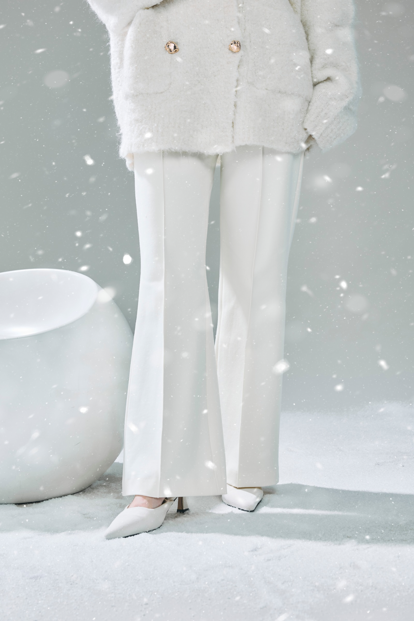 センタープレスセミフレアパンツ – poláura OFFICIAL ONLINE STORE