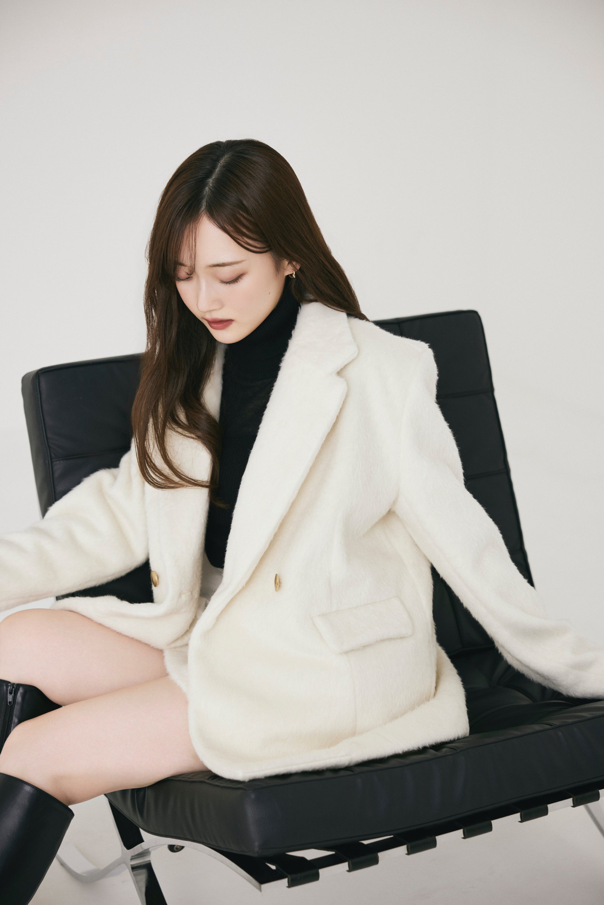 モデル身長:166cm サイズ:FREE カラー:off white