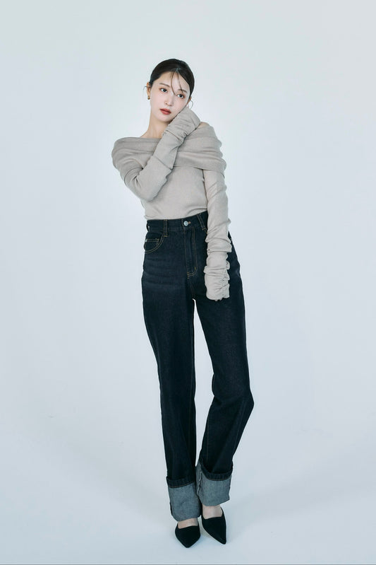 モデル身長:160cm サイズ:ST カラー:navy