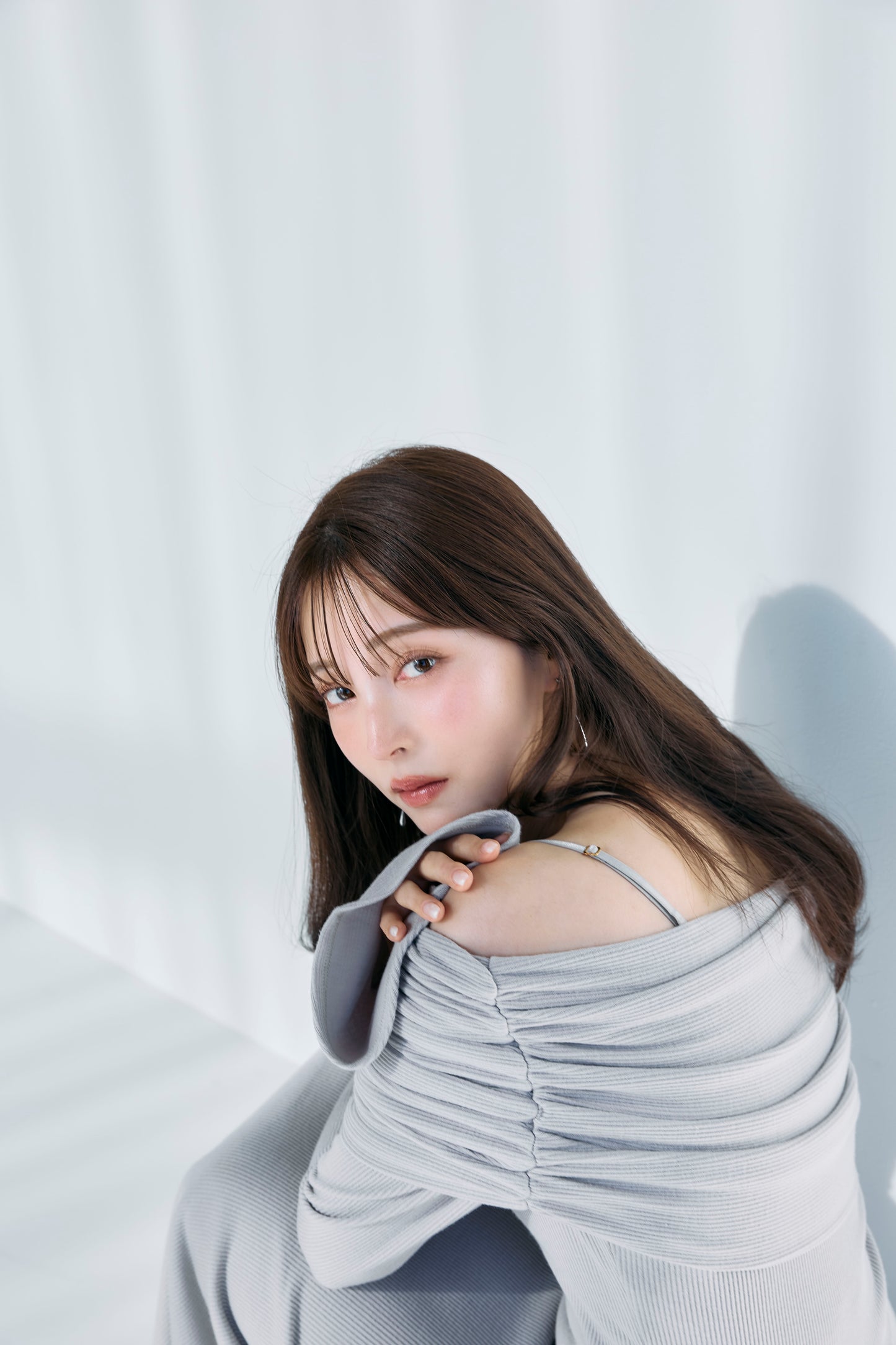 モデル身長:160cm サイズ:M カラー:greige