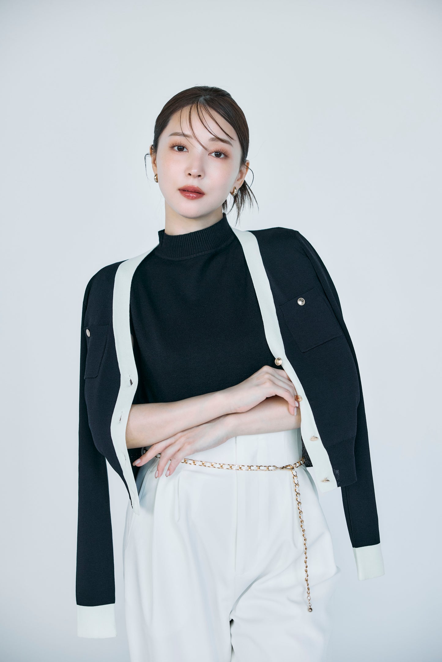 モデル身長:160cm サイズ:FREE カラー:black