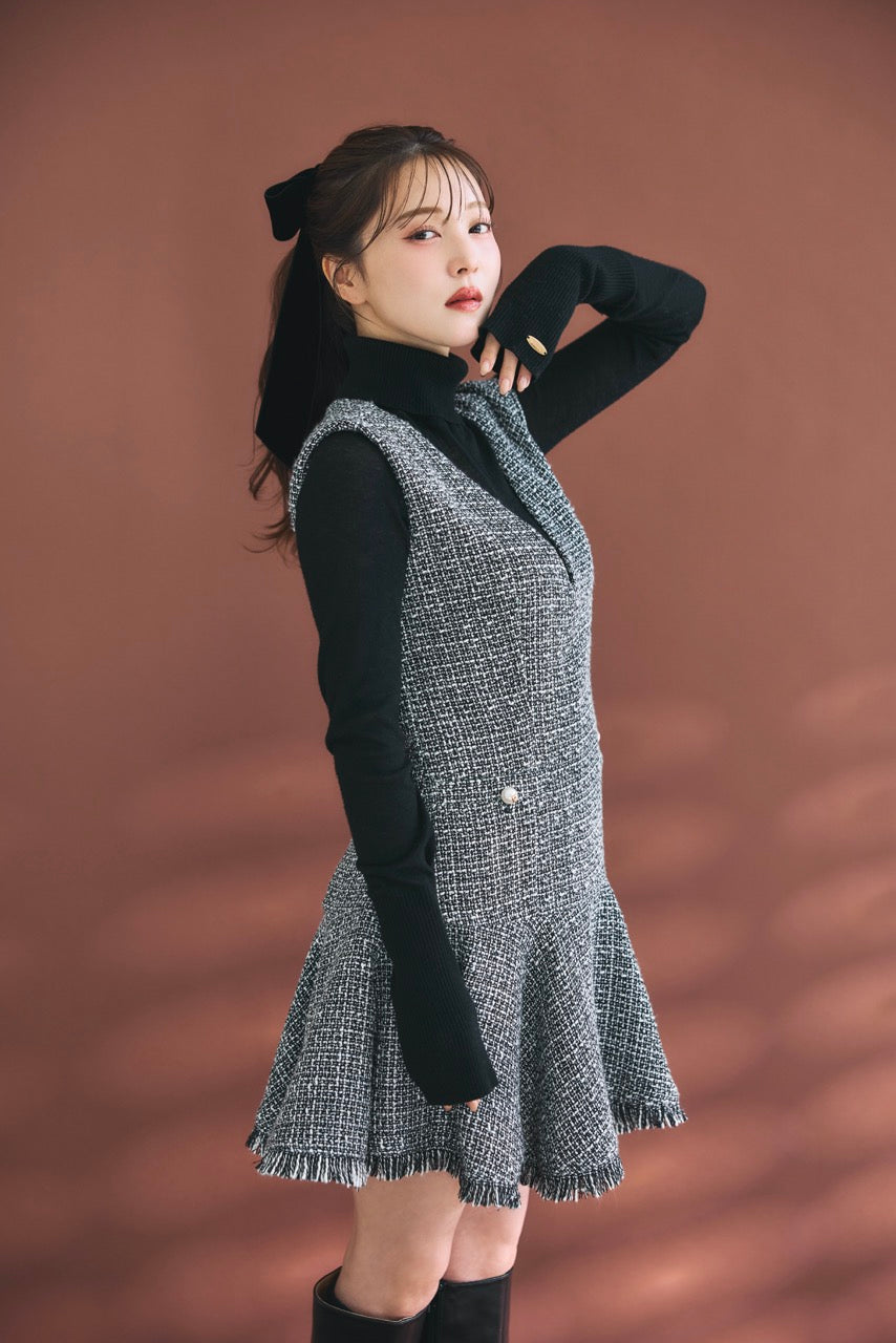 クラシカルツイードフレアミニワンピース – poláura OFFICIAL ONLINE STORE