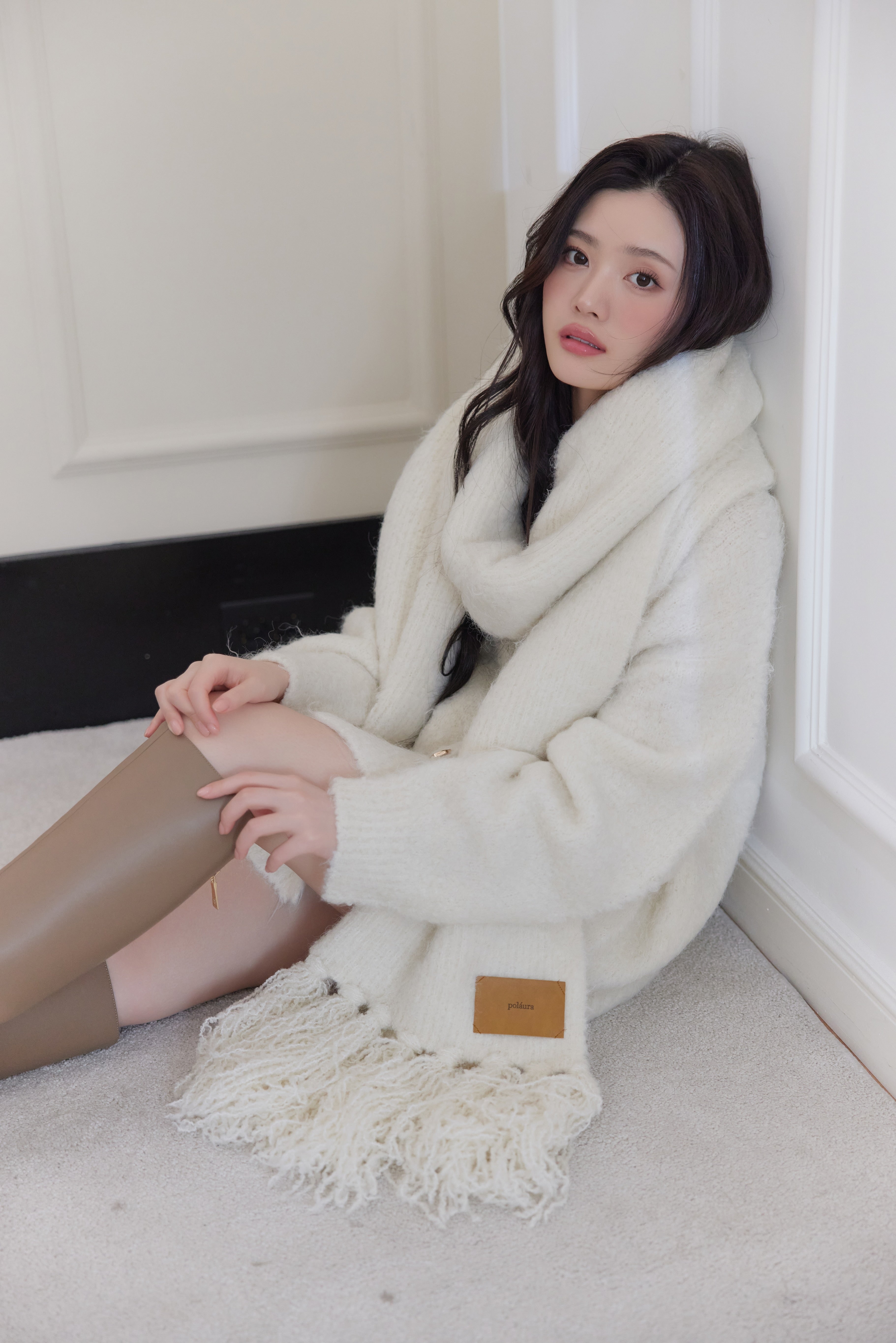 はる　マフラーセットオーバーサイズカーディガン マフラーセットオーバーサイズカーディガン – poláura OFFICIAL ONLINE