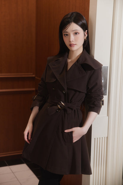 モデル身長：164cm サイズ：FREE カラー：brown