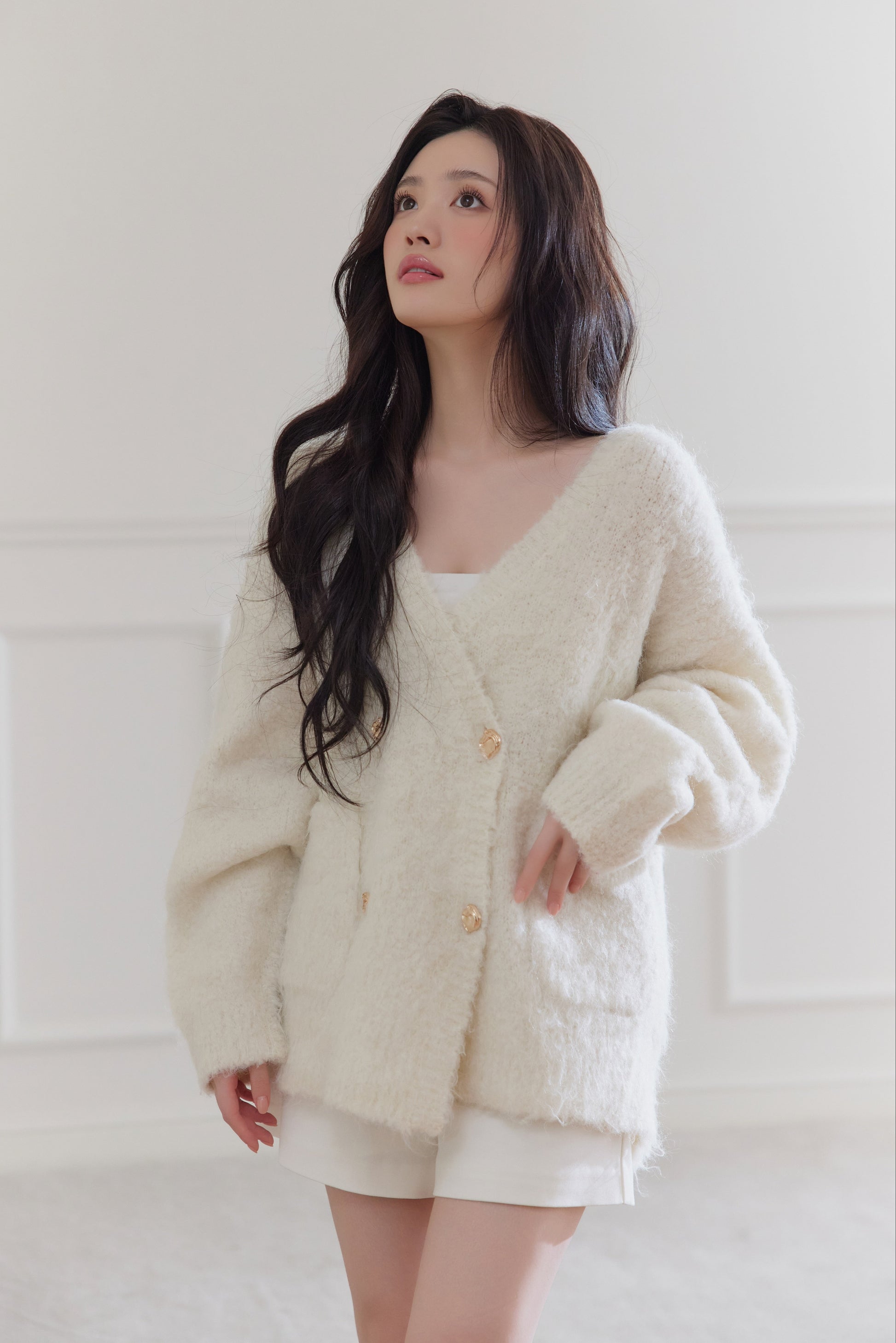 モデル身長：164cm カラー：white