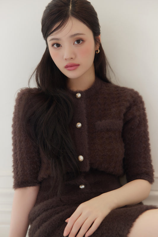 モデル身長：164cm　サイズ：FREE　カラー：brown