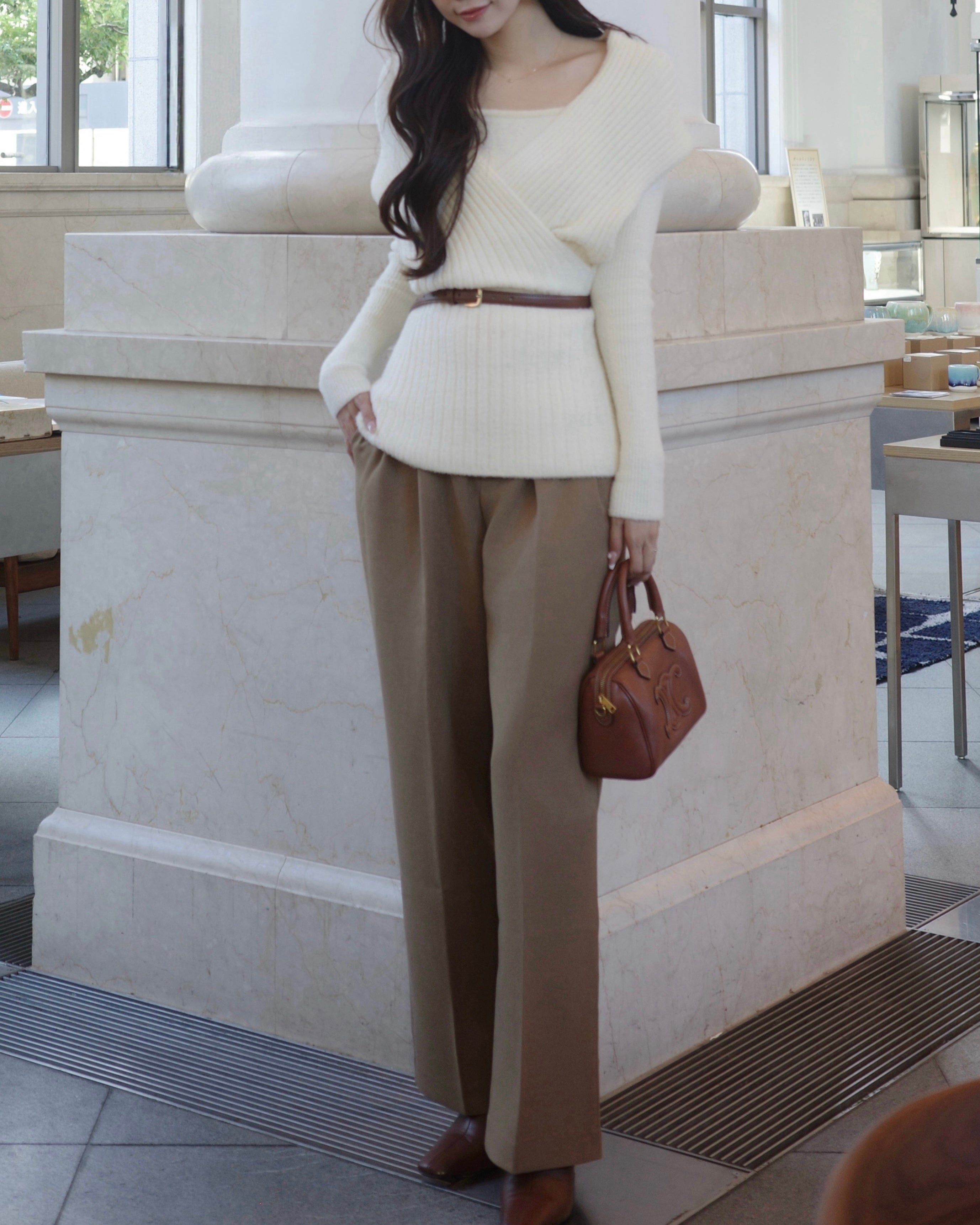 poláura ベルトセットカシュクールオフショルダーニット ベルトセットカシュクールオフショルダーニット – poláura OFFICIAL