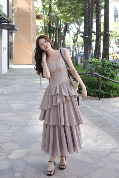 エアリーティアード ビスチェワンピース