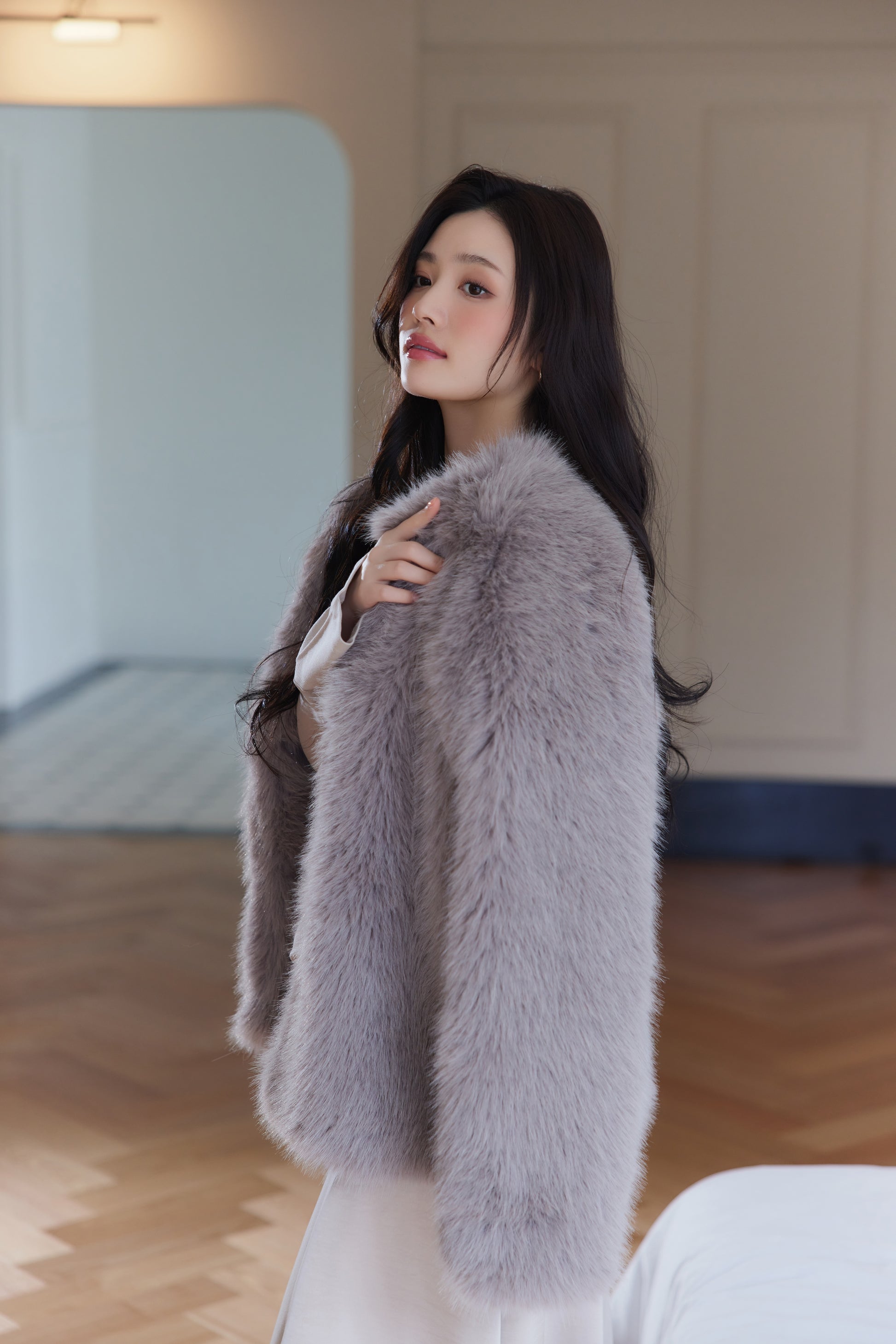 モデル身長：164cm カラー：grey