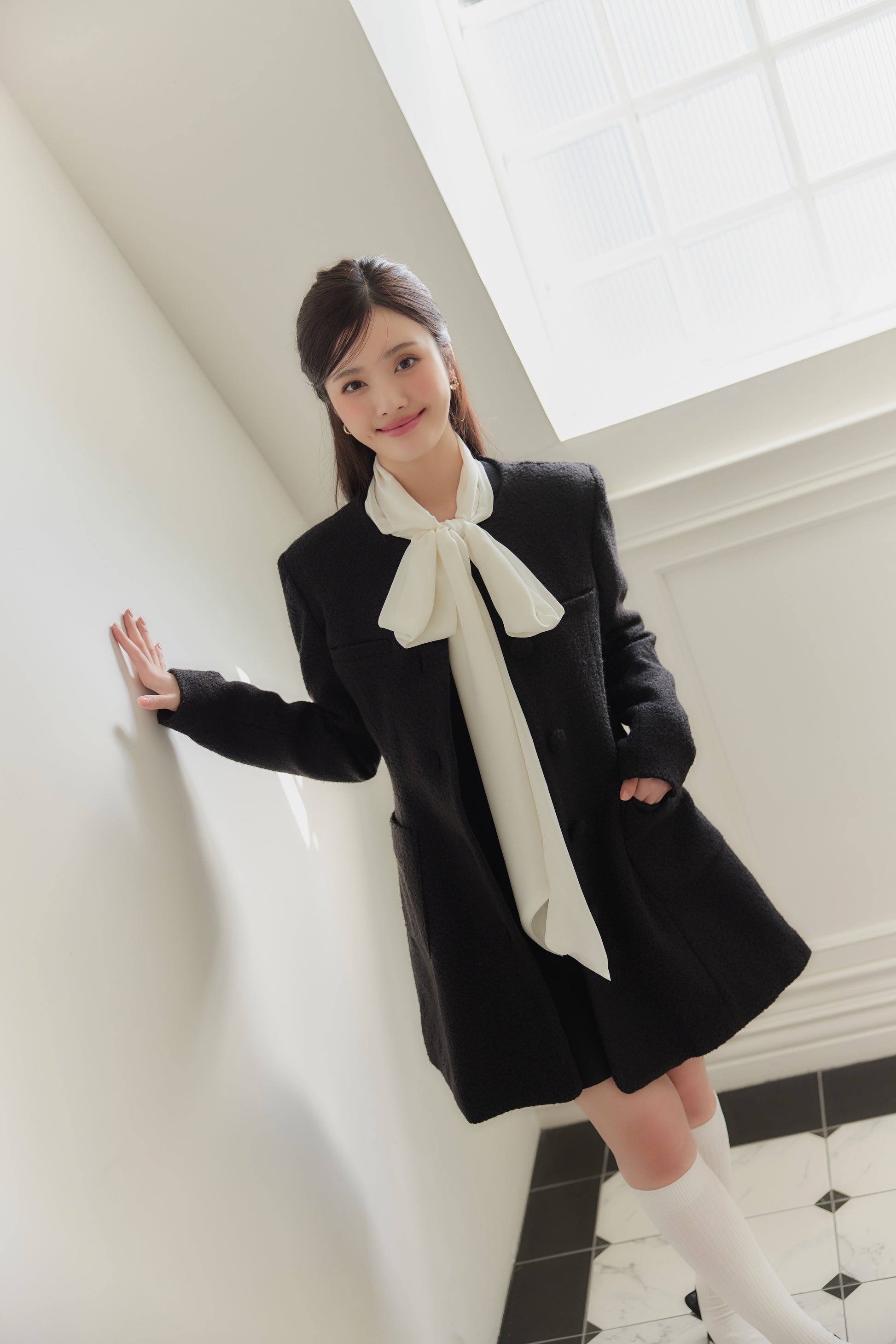 モデル身長：164cm　サイズ： M　カラー：black