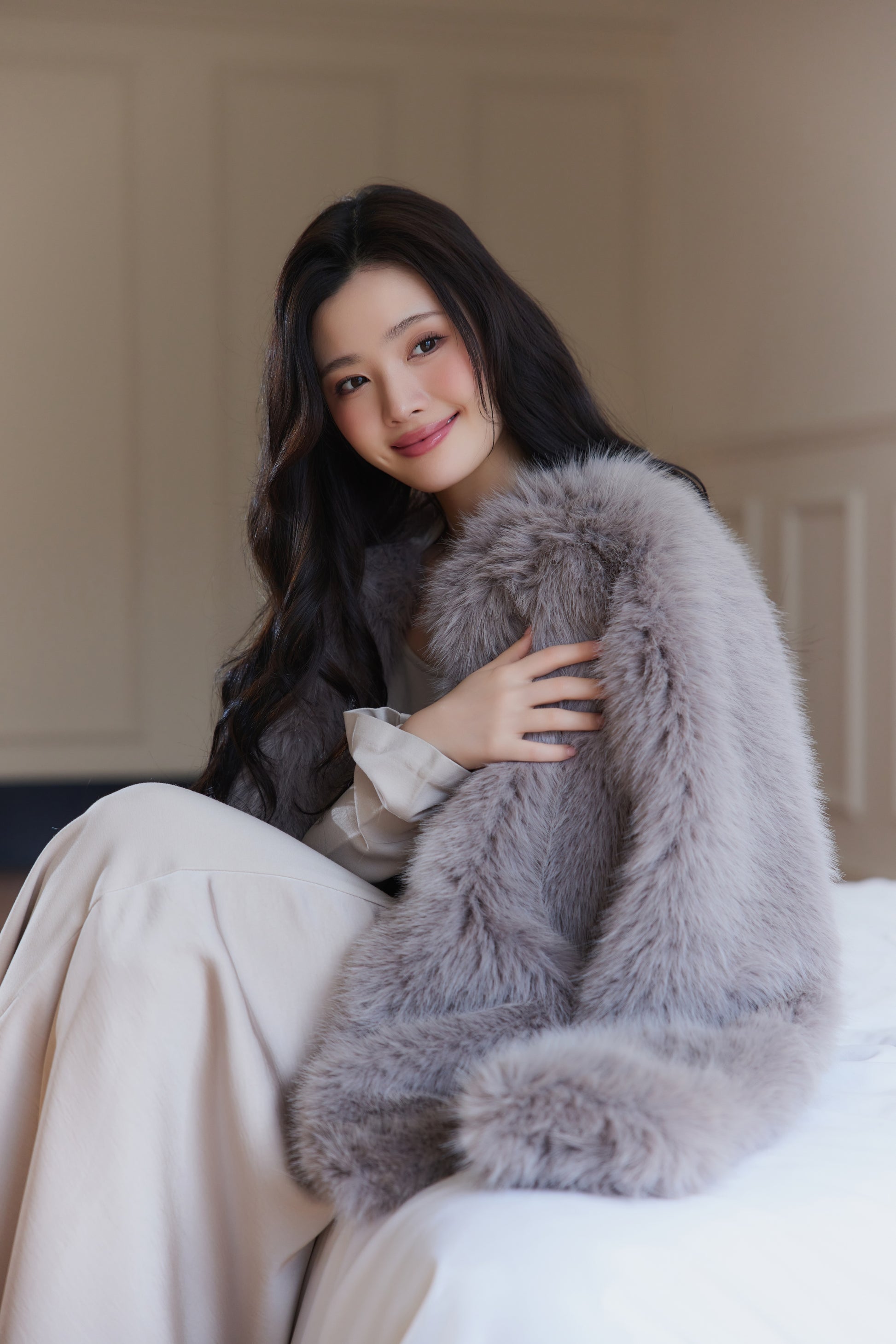 モデル身長：164cm カラー：grey