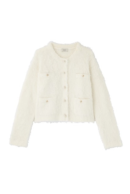 ポローラ　パールボタンアルパカカーディガン poláura アイボリー パールボタンアルパカカーディガン – poláura OFFICIAL ONLINE STORE