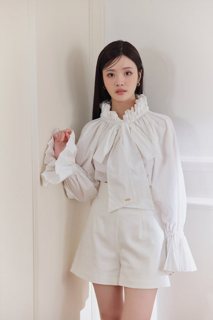 モデル身長：164cm　サイズ：FREE　カラー：white