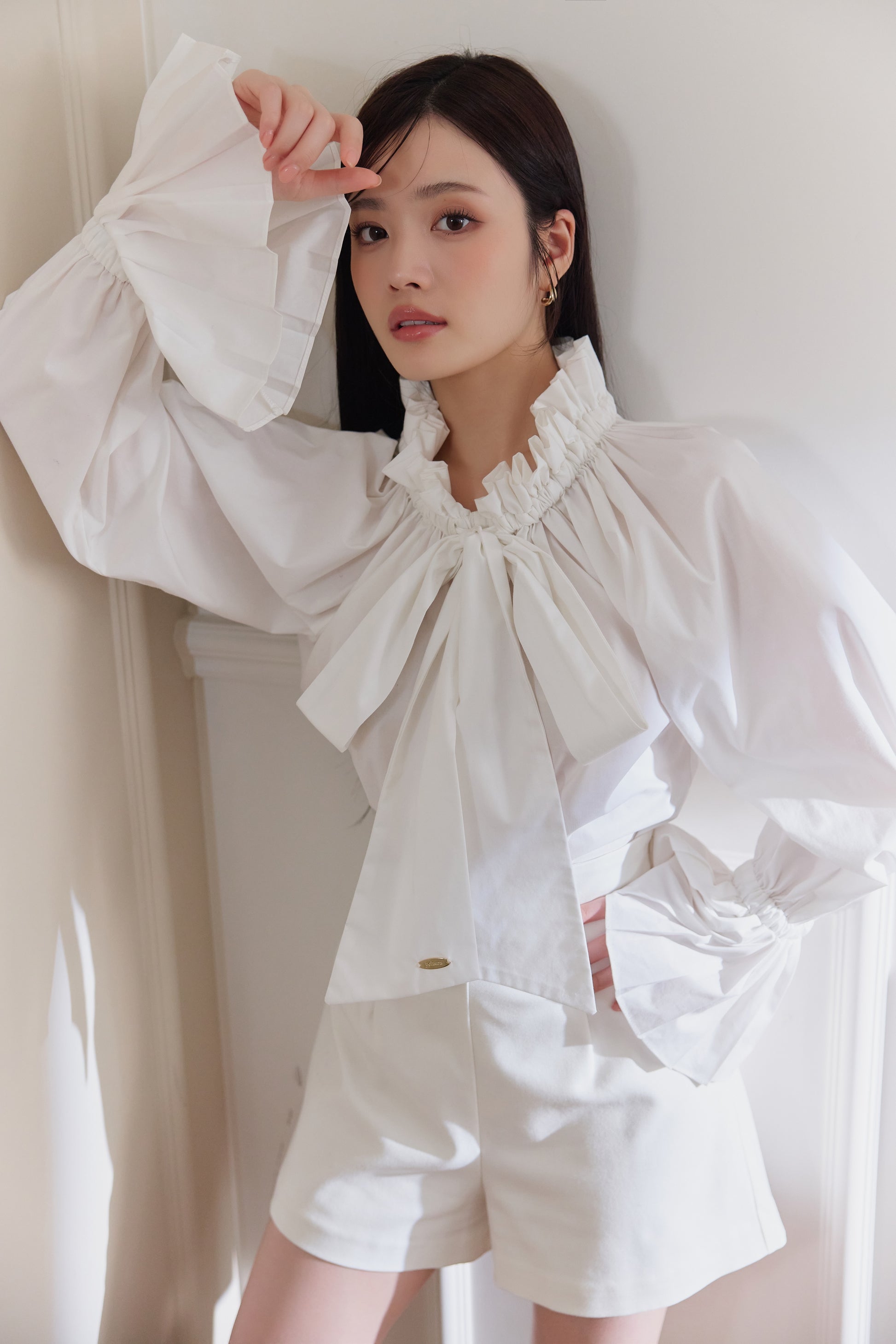 モデル身長：164cm　サイズ：FREE　カラー：white