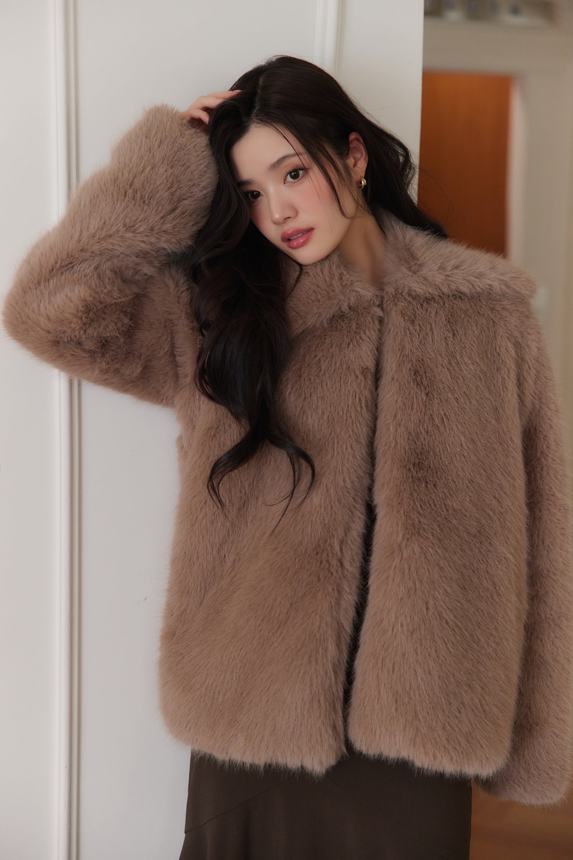 モデル身長：164cm カラー：mocha