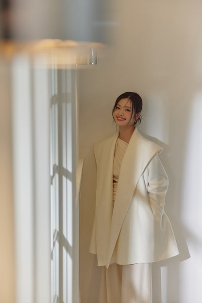 モデル身長：164cm カラー：off white