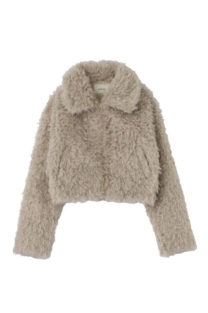 poláura polaura プードルボアブルゾン beige ポローラ プードルボアブルゾン – poláura OFFICIAL ONLINE STORE