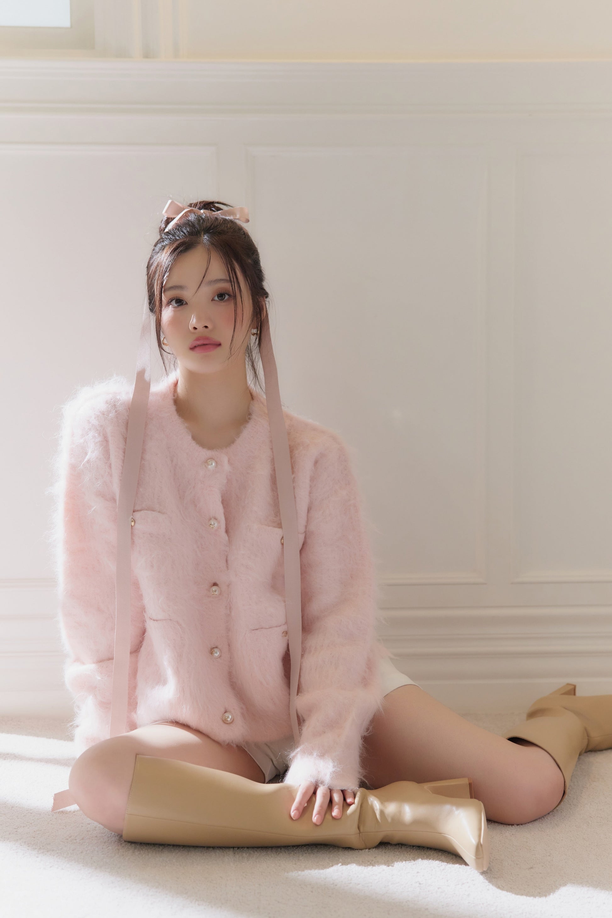 モデル身長：164cm カラー：pink