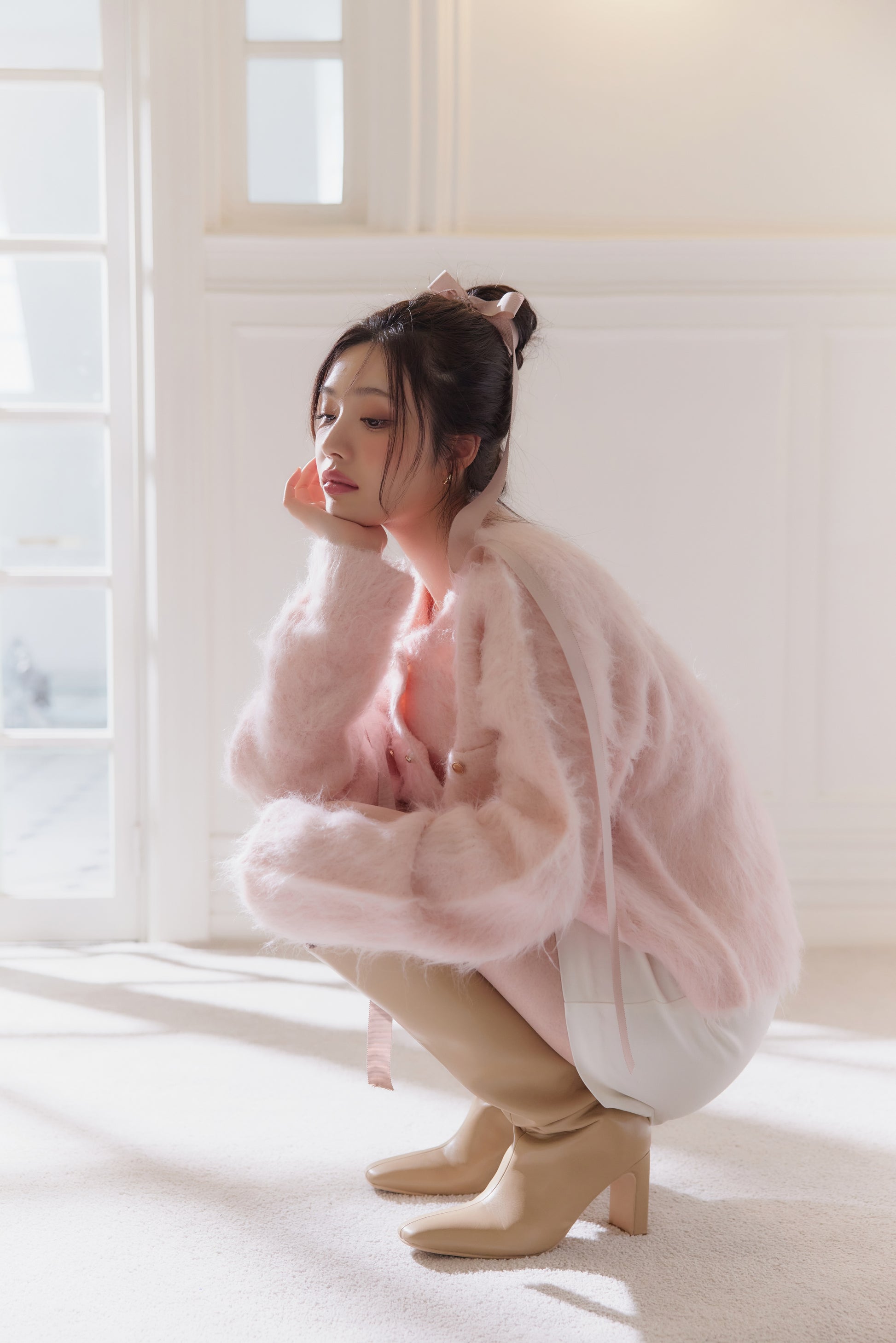 モデル身長：164cm カラー：pink