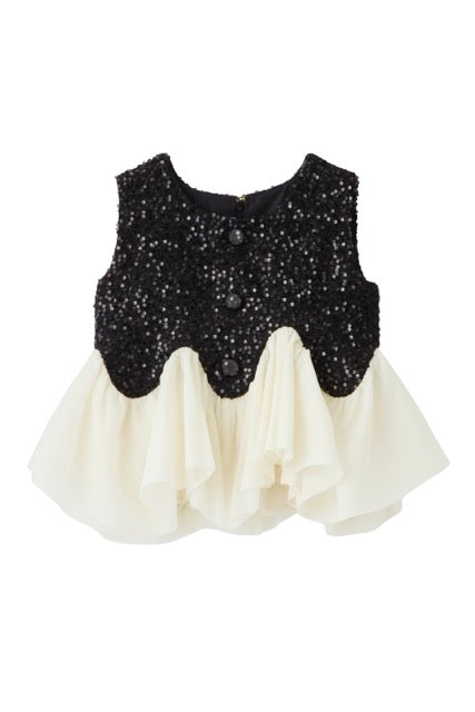 スパークル ツイード ペプラムトップス – poláura OFFICIAL ONLINE STORE