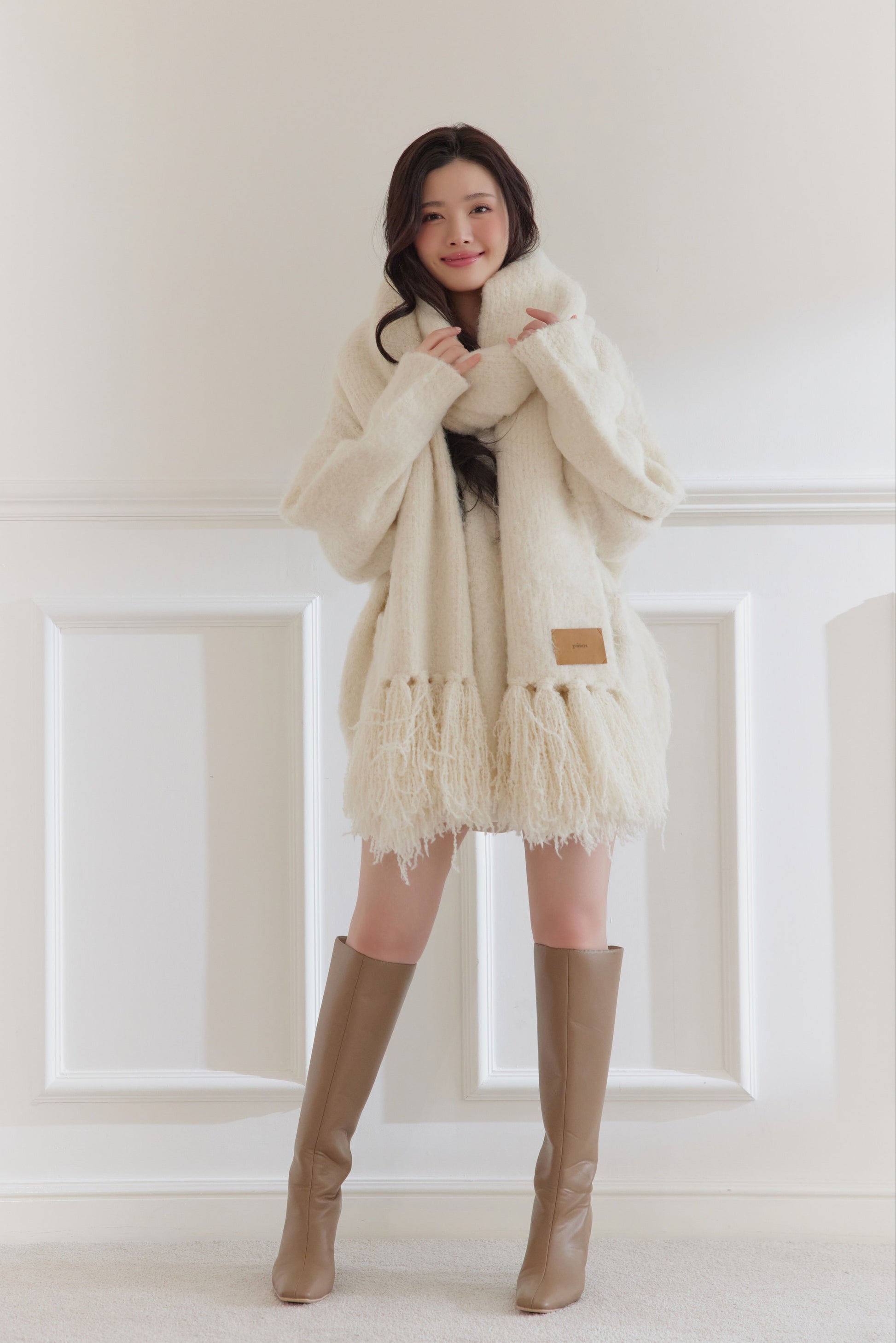 モデル身長：164cm カラー：white