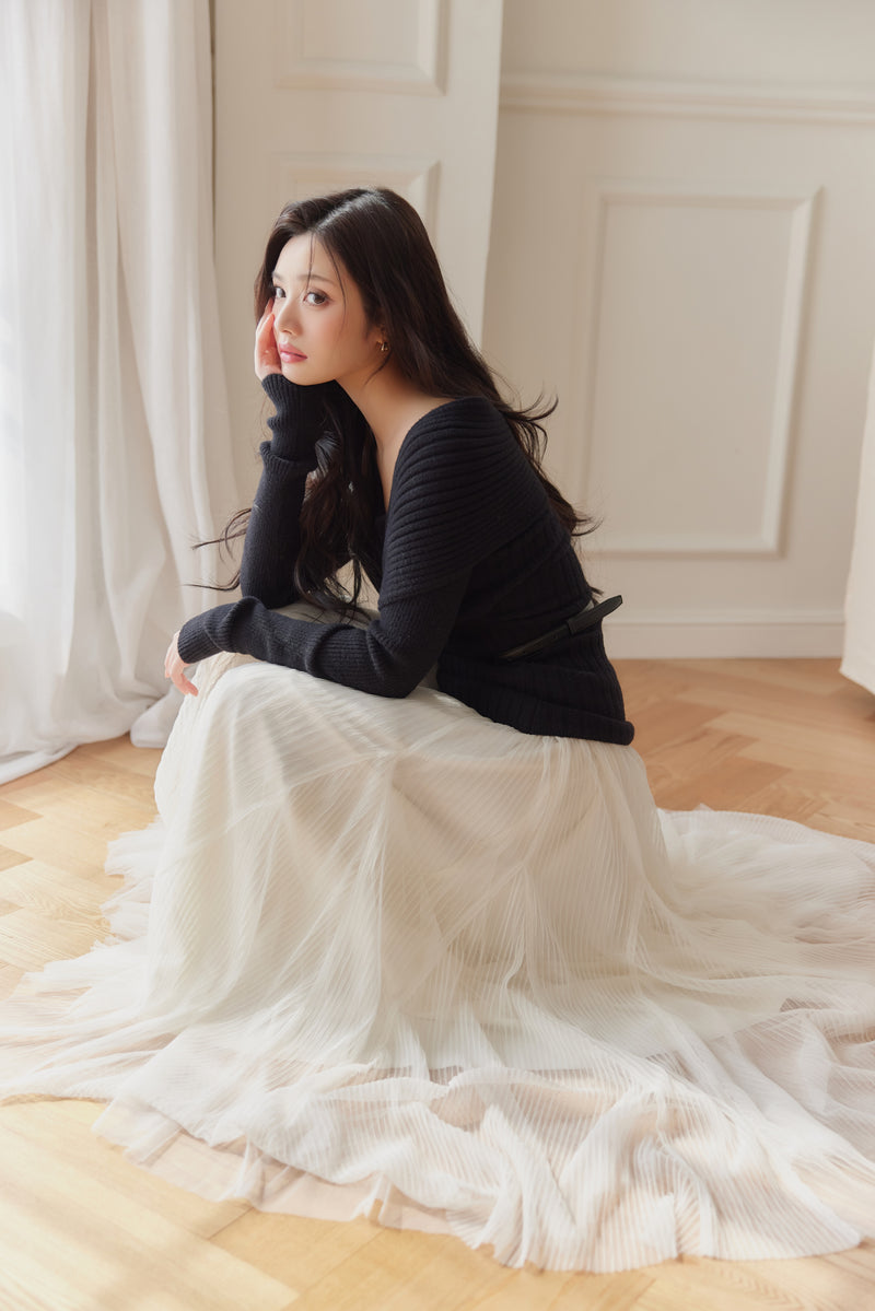 モデル身長：164cm カラー：black