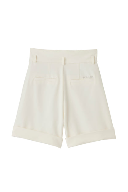 ターンバックハイウエストキュロットパンツ