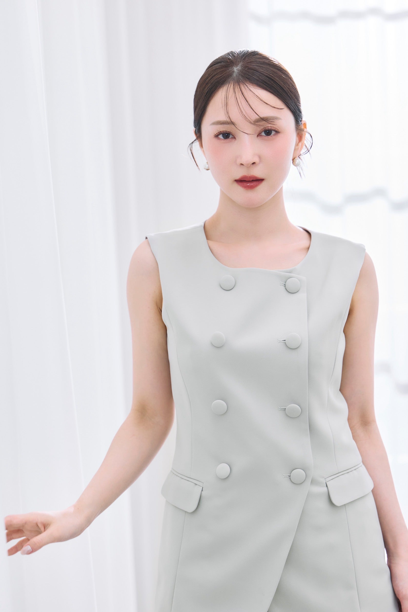 着用モデル：160cm カラー：light grey【ボトムス】サイズ：MM