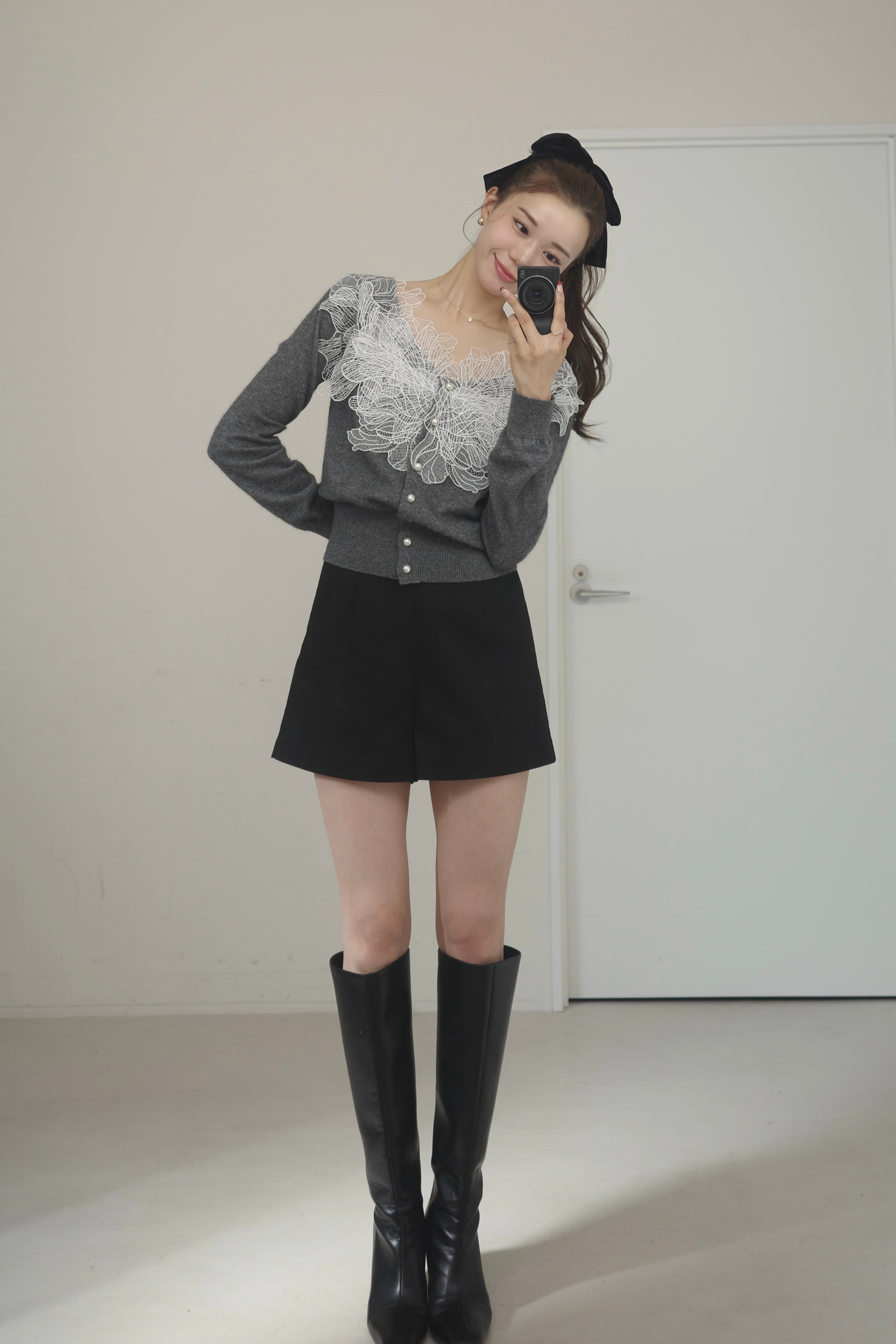 ポローラ レースフリルカーディガン レースフリルカーディガン – poláura OFFICIAL ONLINE STORE