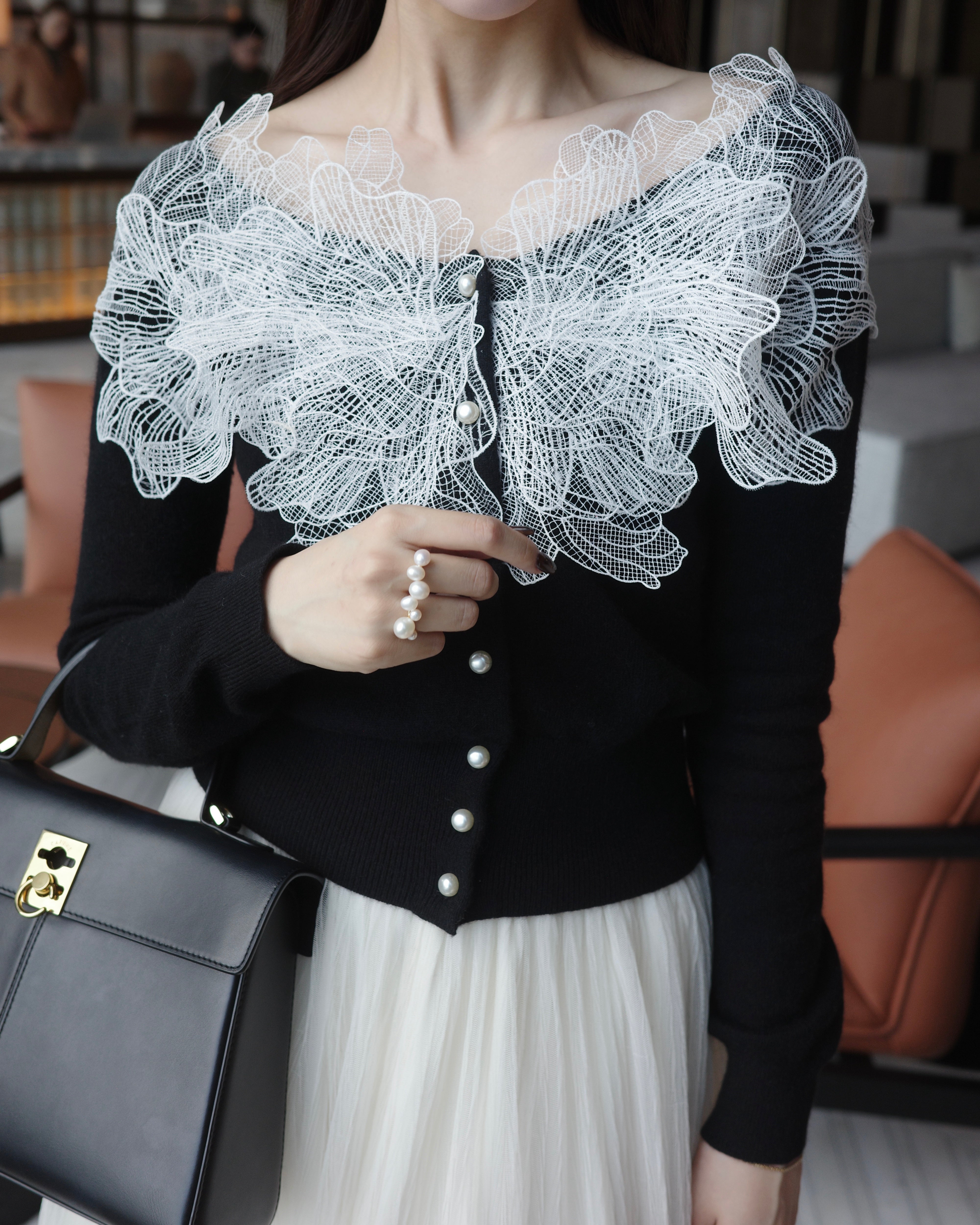 レースフリルカーディガン – poláura OFFICIAL ONLINE STORE