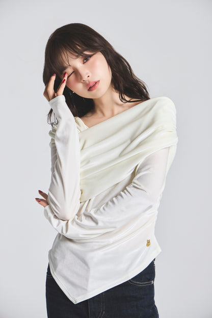 モデル身長：161cm 【トップス】カラー：off white