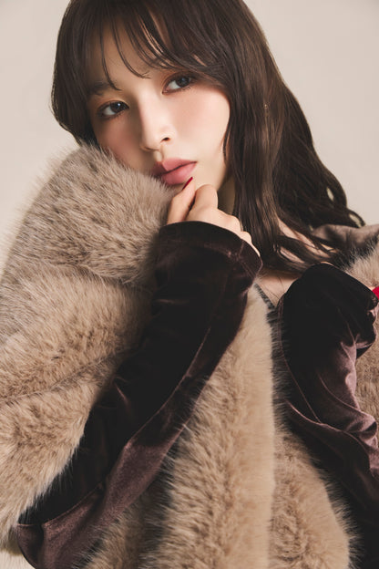 モデル身長：161cm 【ワンピース】カラー：brown サイズ：SS