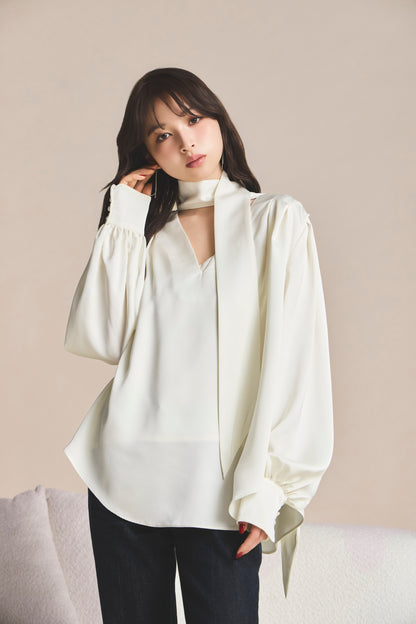 モデル身長：161cm 【トップス】カラー：off white