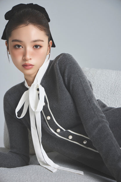 モデル身長：161cm 【ワンピース】カラー：grey