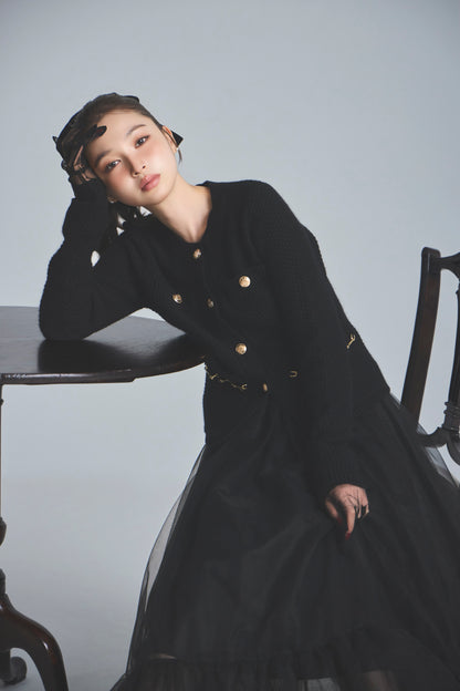 モデル身長：161cm 【トップス】カラー：black 【ボトムス】カラー：black サイズ：SS