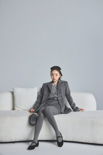 モデル身長：161cm 【アウター】カラー：grey 【トップス】カラー：grey 【ボトムス】カラー：grey サイズ：SS