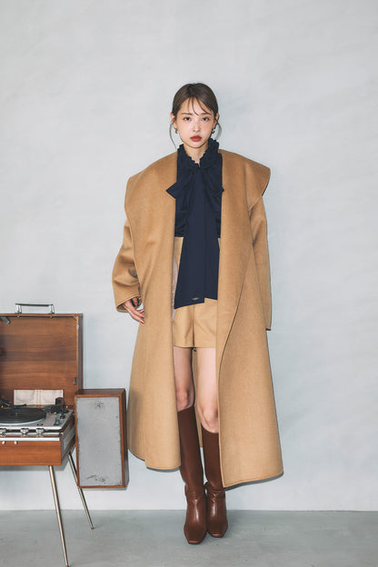 モデル身長：172cm サイズ：M カラー：camel