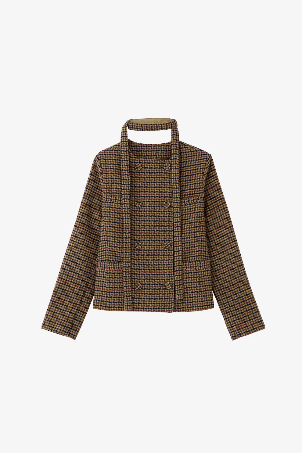 クラシカルチェックリボンタイジャケット – poláura OFFICIAL ONLINE STORE
