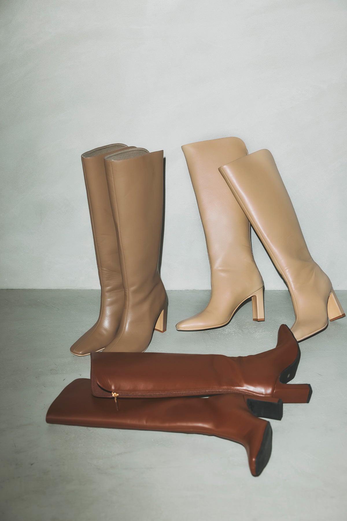 poláura ロゴジップスクエアトゥ ロングブーツ ロゴジップスクエアトゥロングブーツ – poláura OFFICIAL ONLINE