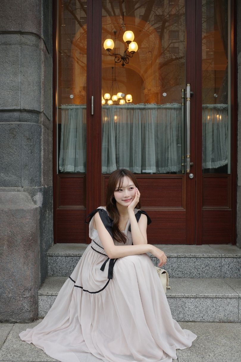 166cm Mサイズ light pink beige