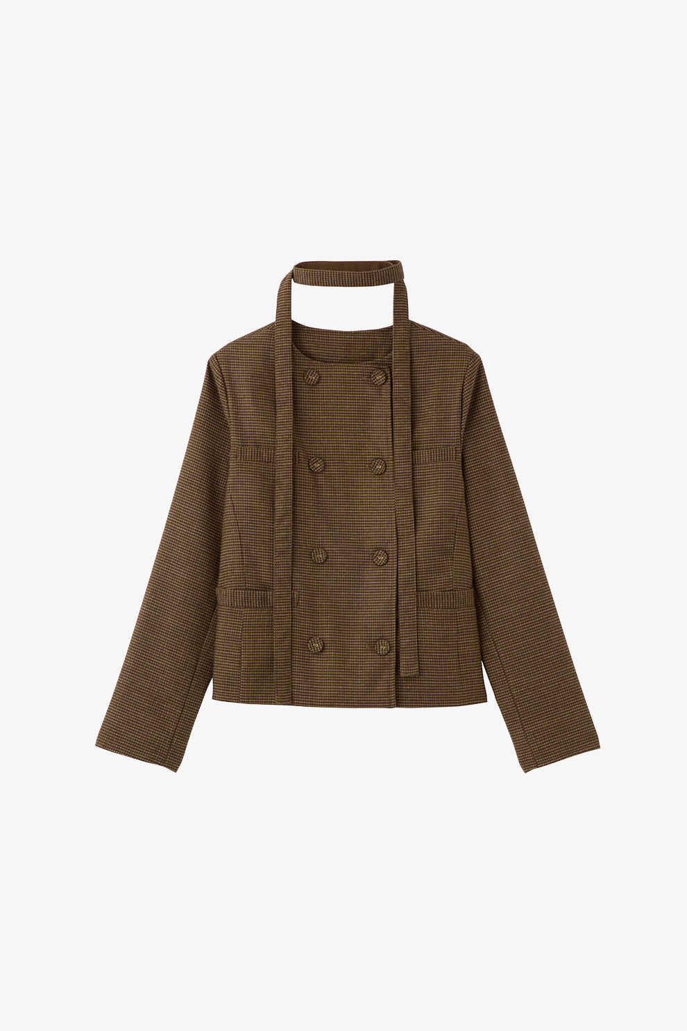 クラシカルチェックリボンタイジャケット – poláura OFFICIAL ONLINE STORE