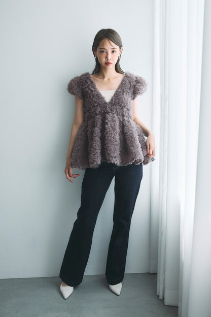 モデル身長：160cm　サイズ：FREE　カラー：gray