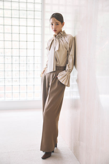 モデル身長：172cm サイズ：FREE  カラー：beige