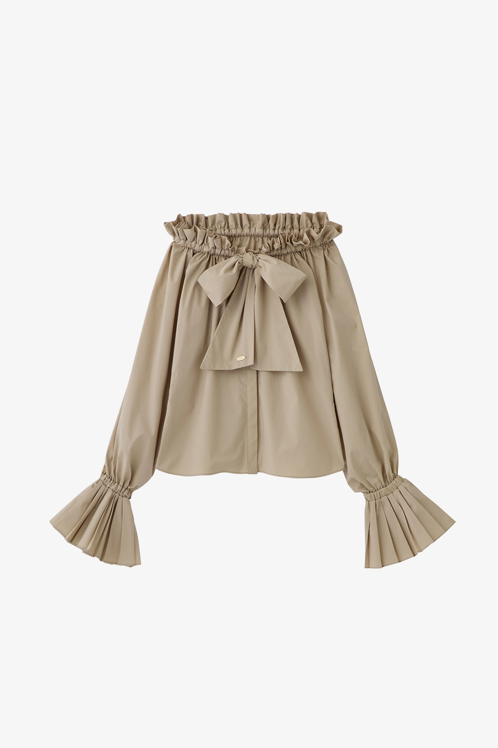 ★とりむね★ poláura プリーツリボン2WAYブラウス【ネイビー】 プリーツリボン2WAYブラウス – poláura OFFICIAL ONLINE STORE