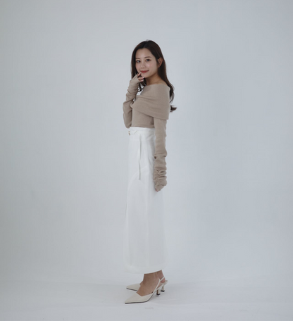 モデル身長：155cm　サイズ：S　カラー：white