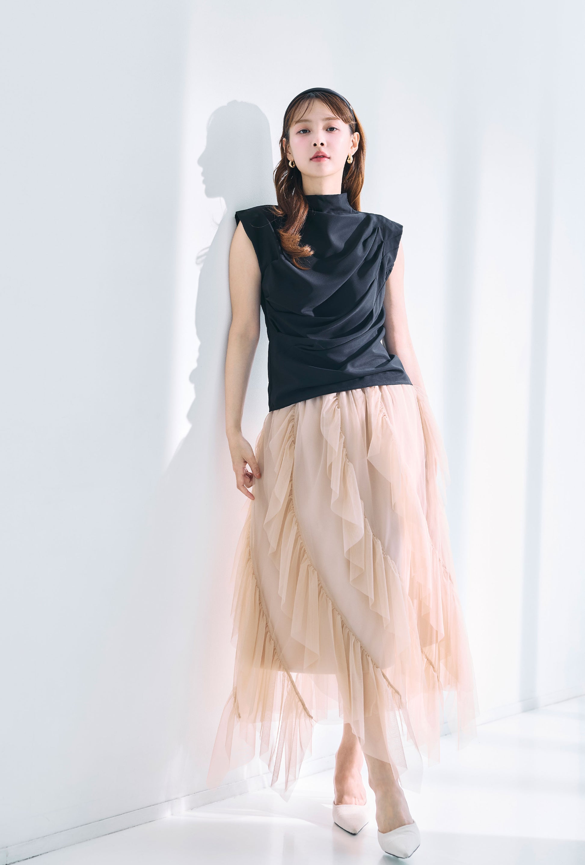 モデル身長：172cm　サイズ：M　カラー：beige